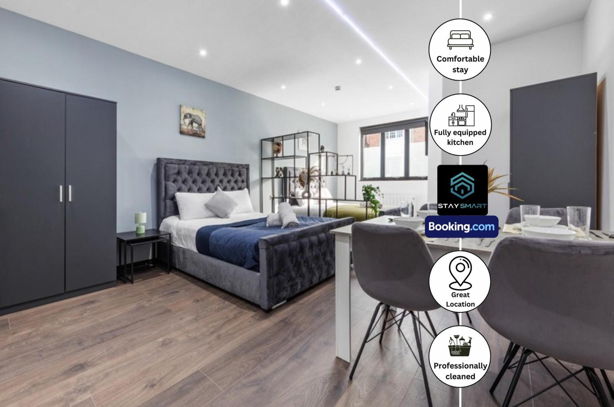 Stylish Studio Apt By Stay Smart Short Lets & Serviced Accommodation Woodstock With Free Wifi Лондон Экстерьер фото